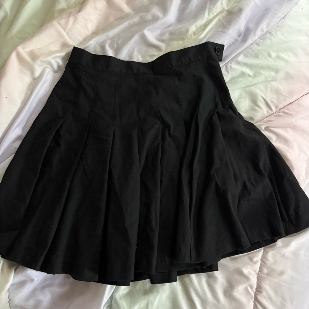 Black Pleated Skirt